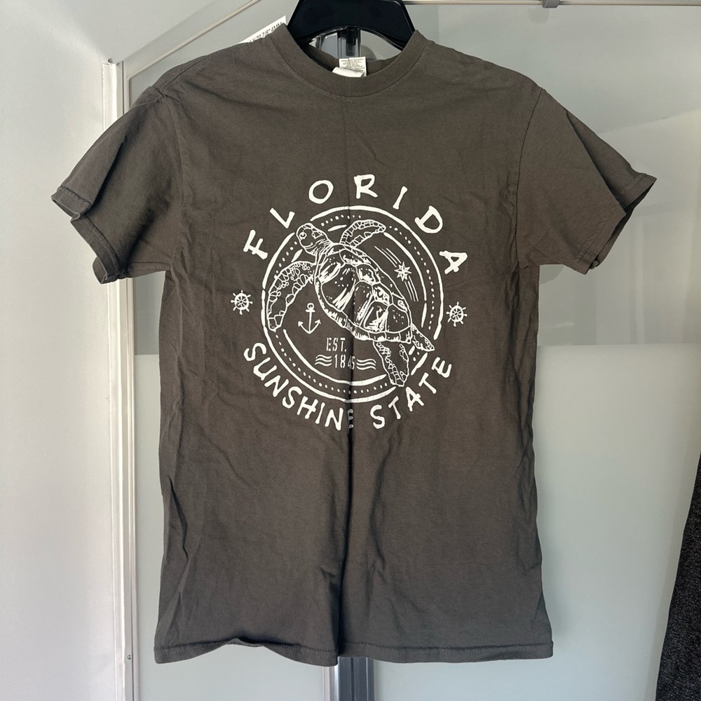 Grey Florida cotton t-shirt